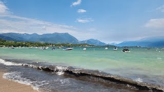 Spiaggia Romantica Manerba Del Garda Storm July 12 2024 4K [upl. by Nafri605]