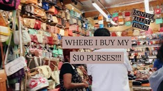 Santee Alley Downtown LA Vlog  10 PURSES WHERE I BUY THEM [upl. by Jenkins235]