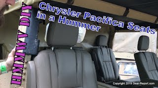 Humvee DIY Aftermarket Seat Options  Chrysler Pacifica Seats [upl. by Ayanad]