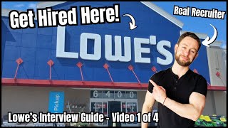 Lowe’s Interview Questions and Answers  How to Get a Job at Lowe’s [upl. by Higginson]