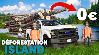 ROLEPLAY amp Début très DIFFICILES   Déforestation Island 01  Farming Simulator 22 [upl. by Bainter710]