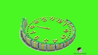 3D animation clock green screen effectsclockwatchGreen Screen Master [upl. by Stephens]