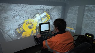 CYBERMINE Epiroc Simba M4C Drill Rig Simulator [upl. by Aym]