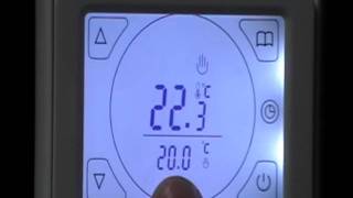 How To Program A TouchScreen Thermostat UFHhq E91 [upl. by Aitas]