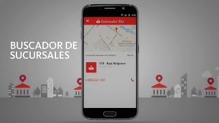 App Santander Río  Buscador de Sucursales [upl. by Aizatsana]