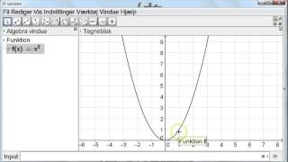 integralregning i GeoGebra  ubestemt bestemt og areal mellem to funktioner [upl. by Dibb]