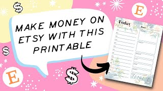 How to Create a Printable Daily Planner You Can Sell on Etsy Using Canva [upl. by Coralie416]