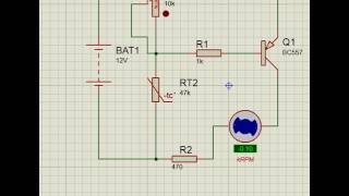 Speed RPM control of DC motor using thermistor and without using arduino [upl. by Deacon]