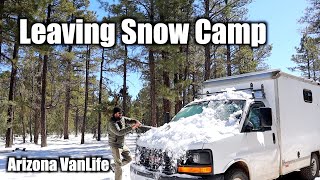 Leaving Snow Camp  Arizona VanLife [upl. by Lleumas]