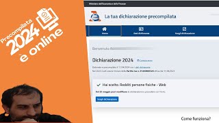 Dichiarazioni precompilate Novità 2024 [upl. by Shurlocke]