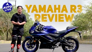 Yamaha R3 Ride Review  Auto Live [upl. by Canotas]