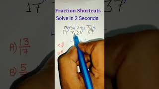 How To Solve Fraction  Fraction Tricks  Maths Tricks  shorts [upl. by Royall]