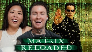 Her FIRST Time Watching THE MATRIX 2  The Matrix Reloaded Reaction [upl. by Haiel]