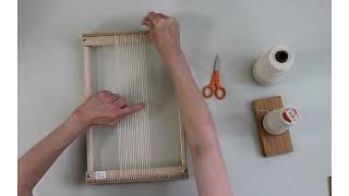 Tapestry Warp Spacing on a Schacht Lilli Loom [upl. by Afatsum653]