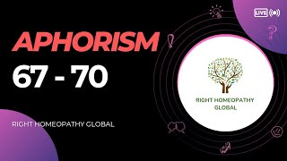 Aphorism 66  70  Right Homeopathy Global Watch at 125x for a better experience [upl. by Imas]