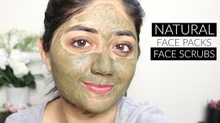 10 Natural Face Packs and Scrubs  corallista [upl. by Kienan]