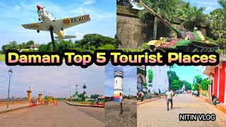 The Best of Daman Top 5 Tourist Places Jampor devka beach [upl. by Agnola]