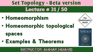 Homeomorphic Topological Spaces  Homeomorphism  Set Topology  Lecture 31 [upl. by Alad]