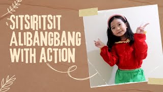 Sitsiritsit Alibangbang with action Filipino Folk Song [upl. by Nnov]