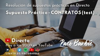 🔴EN DIRECTO  Supuesto práctico Contratos  Estación de Peaje 🅿️💸🚘 [upl. by Ekle564]