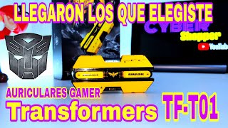 LOS AUDIFONOS GAMER QUE ELEGISTE  TRANSFORMERS TFT01  Unboxing [upl. by Petrick778]