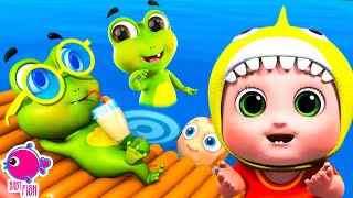 Five Little Speckled Frogs  baby cartoon  Best Kids songs EP21  Joyful jingles Nursery Rhymes [upl. by Ynabla]