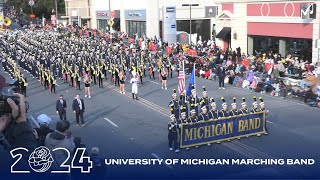 University of Michigan Marching Band  2024 Pasadena Rose Parade [upl. by Bessie]