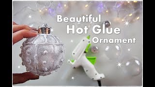 DIY Easy Hot Glue Ornament for Christmas ♡ Maremis Small Art ♡ [upl. by Bari]