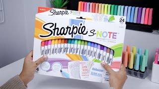 SHARPIE S NOTE  ¿Serán buenos resaltadores o es más de lo mismo  unacraftermás [upl. by Doughman]