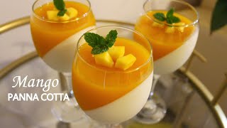 MANGO PANNA COTTA using Dr Oetker Leaf Gelatine by Tres Marias Finest amp Happiness [upl. by Noreg]