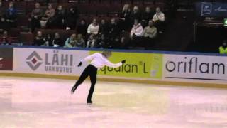 Kristoffer Berntsson SP Finlandia Trophy 2010 [upl. by Salter707]