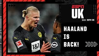 Reaction as Erling Haaland scores spectacular goal on his return for Dortmund  ESPN FC [upl. by Jefferson164]