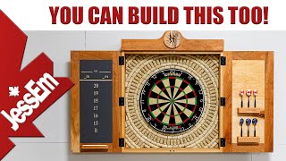 Try Building This  Dart Board Cabinet woodworking [upl. by Adnir]