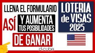 💥 LOTERÍA DE VISAS 2025 ► ¿Cómo Participar en el Sorteo DV2025 [upl. by Anastice]