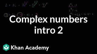 Introduction to complex numbers  Imaginary and complex numbers  Algebra II  Khan Academy [upl. by Munsey]