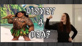 You’re Welcome  Moana  BSL  Sign Song  British Sign Language  Disney [upl. by Dimmick]