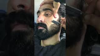 Asmr beard with barber part 1 trendingtrendingvideos salon [upl. by Nilrak]