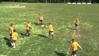 Rugby Drills  Passing Drill  Progression 3 [upl. by Perrie]