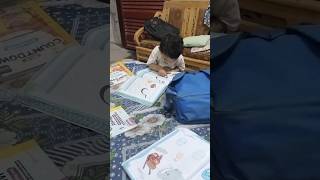 Baby Ezn ko parhne ka shoq cute viralshort reels shorts babyboy school books lovelybaby yt [upl. by Ydrah]