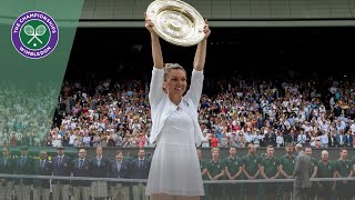 Wimbledon 2019 ladies singles trophy presentation [upl. by Akeber]