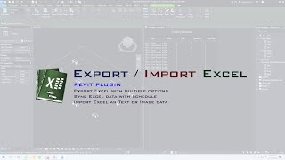 Export Import Excel Revit Plugin v430 [upl. by Prichard309]