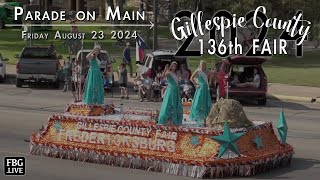 2024 Gillespie County Fair Parade  Fredericksburg TX USA [upl. by Nadabus439]