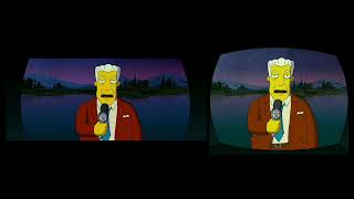 The Simpsons Movie WideScreen vs FullScreen Extended Frame Scenes [upl. by Lelia]