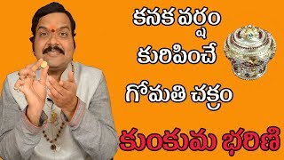 కనక వర్షం కురిపించే గోమతి చక్రం కుంకుమ భరిణి  Machiraju Kiran Kumar  Machiraju Bhakti [upl. by Abdu]