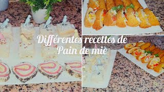 Différentes recettes de pain de mie pour invités  Goûter à ne pas rater [upl. by Zucker532]