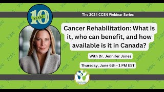 Cancer Rehabilitation What is it who can benefit and how available is it in Canada [upl. by Casady]