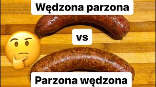 KIEŁBASA wędzona parzona vs parzona wędzona 🤔🤔🤔 [upl. by Atneuqal]