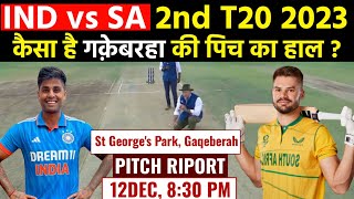 St Georges Park Pitch Report  IND vs SA 2nd T20 Match T20 Pitch Report  Gaqeberah Pitch Report [upl. by Cheyney676]