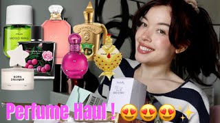 MASSIVE BIRTHDAY PERFUME HAUL  EDEN SPARKLING LYCHEE LIRA MOOD RING [upl. by Yendyc490]