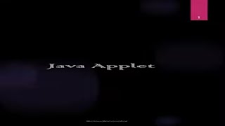 Java Applets Applets in Java programming [upl. by Nylarahs]